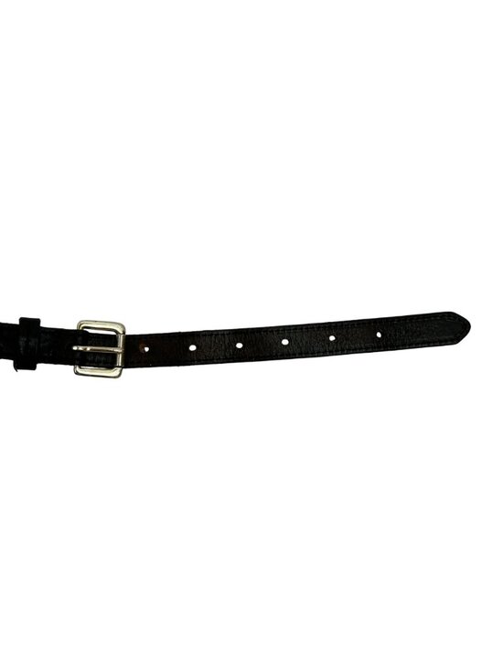 Vintage Lauren Ralph Lauren Tri-Strap O-Ring Wide Leather Belt Womens Black main image 6